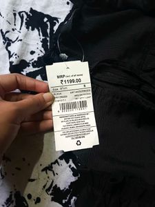 Black Ruffle Detail Maxi Dress