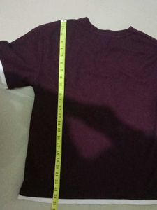 Burgundy Ringer Tee