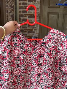 Red Colour Kurta For Office Wear