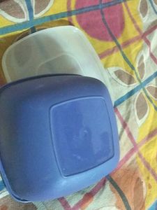 Square Food Container, Set Of 3 Colour