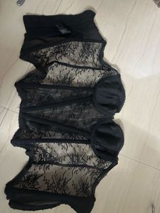 Sexy Black Net Corset