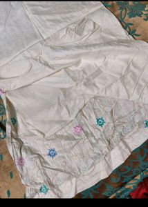 Full Embroidrery Skirt With Side  (Tag Attached)