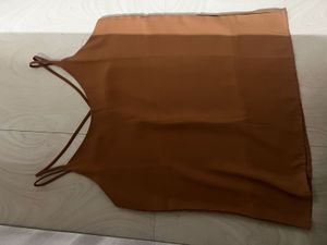 Brown Sleeveless Top
