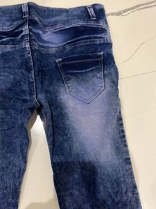Blue Mid Rise Denim
