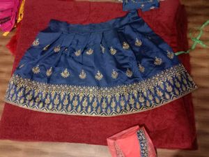 Heavy Zari Work Lehenga Choli Set