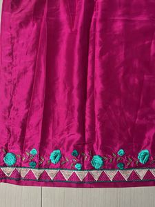 Magenta Embroidered Salwar Kameez Suit