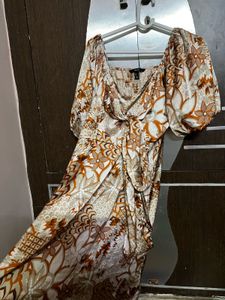 Floral Print Tie-Front Dress
