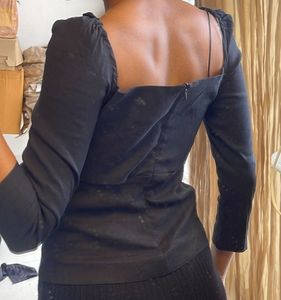 Zara Black Cutout Top