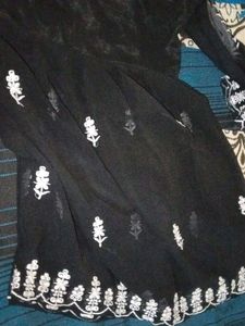 Black Embroidered Kurta