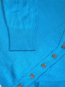 Women’s Blue Cardigan Sweater