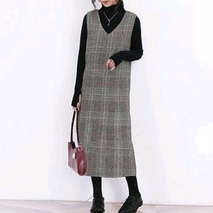 Korean Checkered Dress