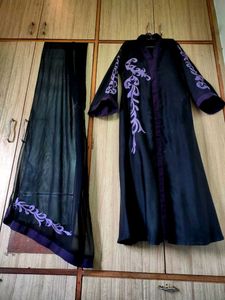 Elegant Black Abaya Set