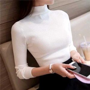 White Turtleneck Top