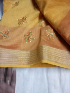 Used Elegant Embroidered Saree