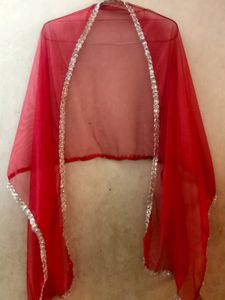 Gold With Red Colour Anarkali Set