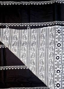 Black Pure Cotton Saree