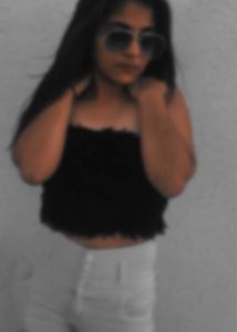 Black Fuzzy Tube Top