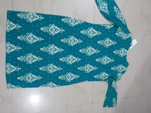 Elegant Green Printed Kurta S size