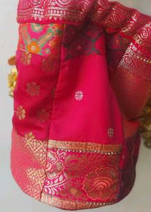 Rani Pink Royal  Indian Potli Bag