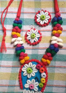 Handmade Colorful Necklace & Earring Set