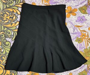 Next Petite Black Godet Skirt