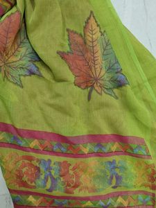 Elegant Pink &amp; Green Saree