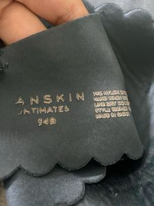 DANSKIN Imported Satin Silk  Blue Bra