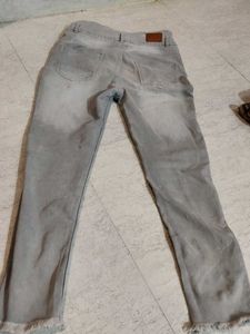 Gray Denim Jeans