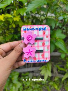 Handmade Clay Hair Clips