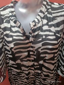 New Unused Xxl Zebra Print Dress