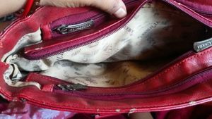 Red Leather Handbag