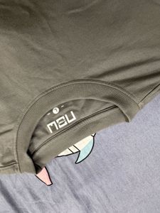 Oversized Grey Plain Tee