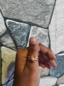 Gold Tone Flower Ring