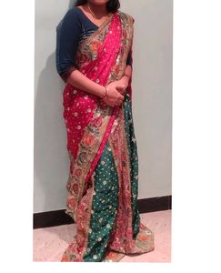 Heavy Party Wear Bandhini Saree