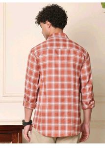 Terra Cotta Plaid Button-Down