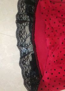 2 Combo Red Polka Dot Top &amp; Dress Set