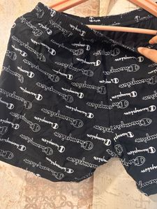 Champion Print Shorts, Waist- 30