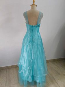 Aqua Embellished Gown