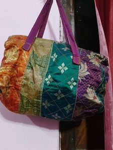 Colorful Patchwork Handbag