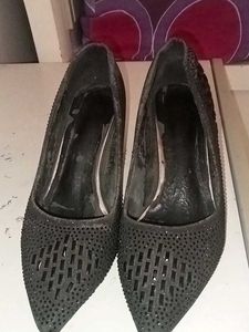 Rhinestone Heels Black