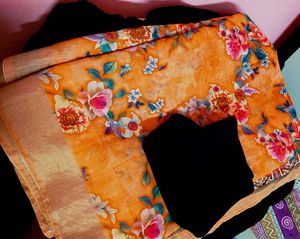 Floral Print Saree