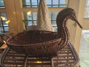 Woven Bamboo Bird Basket