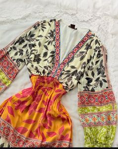 Multicolour Georgette Dress