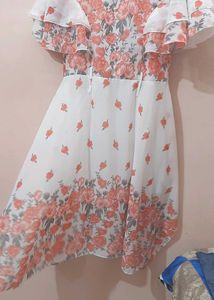 Floral Ruffle Mini Dress