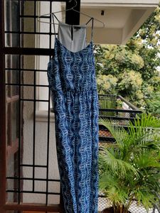 Beautiful Blue Halter Dress