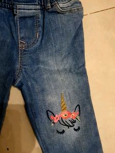 Cute Unicorn Toddler Jeans