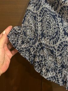 Paisley Print Ruffle Shorts