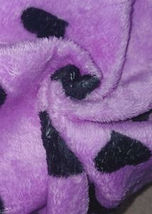 Purple &amp; Black Plush handkerchief