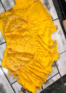 Yellow 🟡 Dhoti With Kurta For Navratri Festival