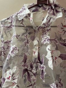 Floral Sheer Top